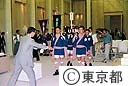 お茶つぼ道中一行来庁