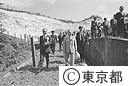鈴木知事が青ヶ島を視察