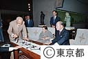 北村西望氏１００才を迎え、鈴木知事お祝いに