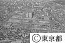新宿副都心に京王プラザホテル工事進む（空撮）