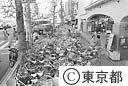 荻窪駅付近の放置自転車