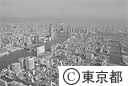 月島方向から佃島