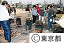 避難所での生活スナップ