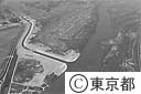 利根運河 江戸川合流点（空撮）