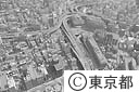 首都高速道路江戸橋インターチェンジ付近（空撮）