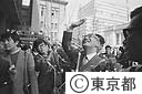 美濃部知事初登庁