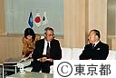 国際連合事務局次長、鈴木知事面会