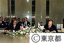 ニューヨーク市友好代表団一行、鈴木知事表敬訪問