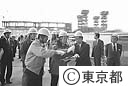 鈴木知事　臨海副都心建設工事現場を視察