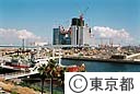 建設が進む、臨海副都心のテレコムセンター