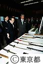 石原知事、警視庁視察