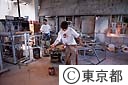 新島ガラスの制作