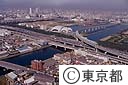 新木場方向から辰巳水泳場