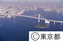 台場上空からレインボーブリッジ