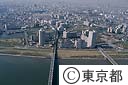荒川上空から亀戸大島防災住宅