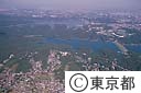 多摩湖と周辺住宅