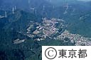 戸倉小学校とその周辺の町