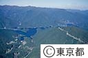 奥多摩湖と周辺の山