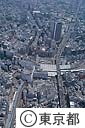 渋谷駅周辺（空撮）