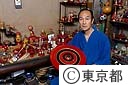 江戸独楽　原茂鵬松氏