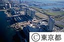 レインボータウンの台場地区（空撮）