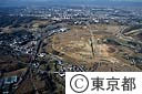 造成中の多摩ニュータウン若葉台（空撮）