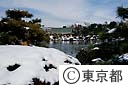 雪の清澄庭園