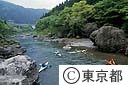 御岳渓谷のカヌー