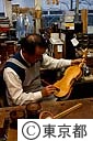 バイオリンの製作 ニス塗り