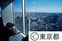 都庁南展望室より新宿駅方向