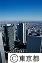 都庁屋上より周辺の高層ビル群