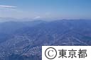 元八王子上空から富士山を望む