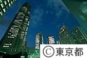 都庁周辺ビル夜景