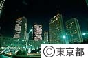 都庁周辺ビル夜景
