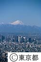 新宿副都心と富士山