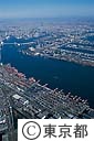 品川上空より港区、中央区、江東区方面
