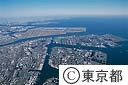 川崎市上空より羽田空港