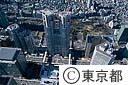 新宿西口、都庁舎及び高層ビル群