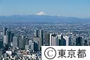 都庁舎と富士山