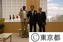 東京マラソン２００７海外招待選手石原知事表敬