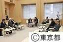 国際体操連盟グランディ会長の石原知事表敬