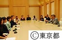２００７年日本語サミット参加者の石原知事訪問