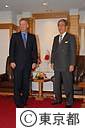 ブレア前英国首相と石原知事の会談