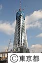 建設中の東京スカイツリー