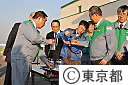 東日本大震災・石原知事、金町浄水場を視察