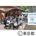 上野公園のオープンカフェ