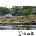 河川敷の清掃