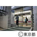 九段下駅ホーム階壁撤去工事