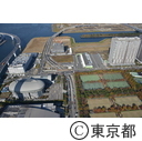 有明テニスの森付近 東京2020オリンピック・パラリンピック競技場予定地（空撮）