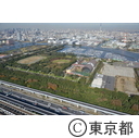 都立夢の島公園 東京2020オリンピック・パラリンピック競技場予定地（空撮）